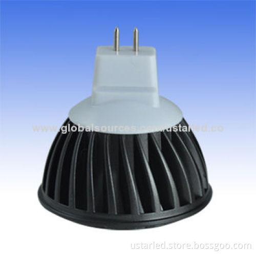 Dimmable 5W COB GU10 LED Bulbs, CRI>80, E14/E27/GU10/MR16 Base, 400-450lm, CE/RoHS, 2yrs Guarantee
